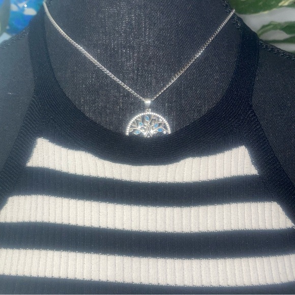 Liviana Conti Ribbed Black and White high neck Tank top - Picture 2 of 9